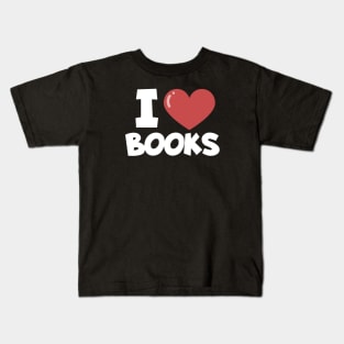 Bookworm i love books Kids T-Shirt